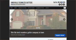 Desktop Screenshot of knoxvilleseamlessgutters.com