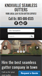 Mobile Screenshot of knoxvilleseamlessgutters.com